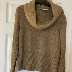 Ann Taylor loft Gold turtle/cowl neck sweater